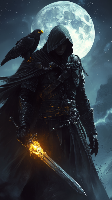 Warrior in Moonlight