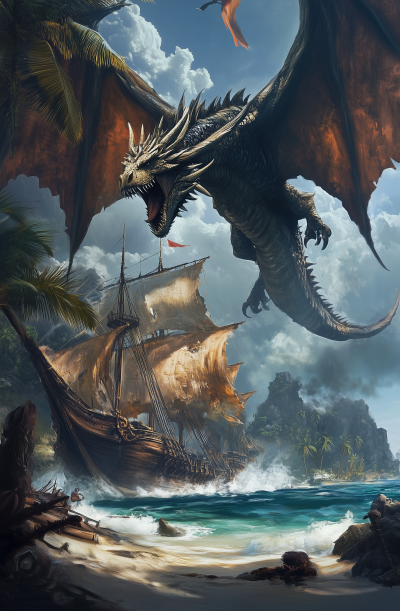 Dragon Attack on Pirate Ship