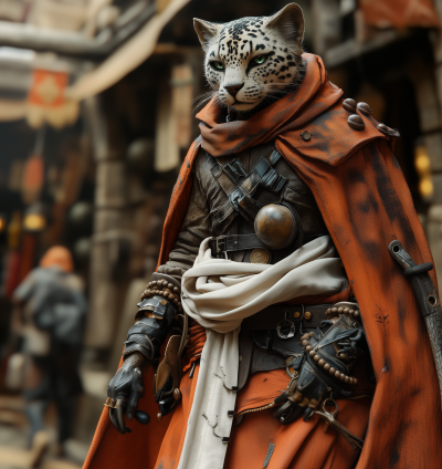 Sandy-Coated Tabaxi Scout