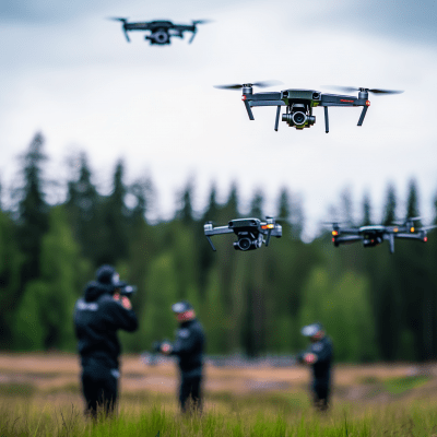 Drone Racing Scene