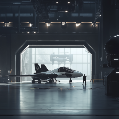 Futuristic Spacesport Hangar