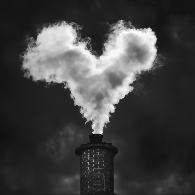 Heart Shaped Smoke Cloud