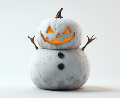Snowman Jack O Lantern