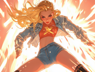 Dazzler Character Illustration