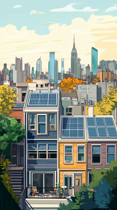 Residential Homes with Solar Panels