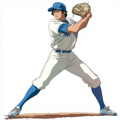 Anime Baseball Pitcher