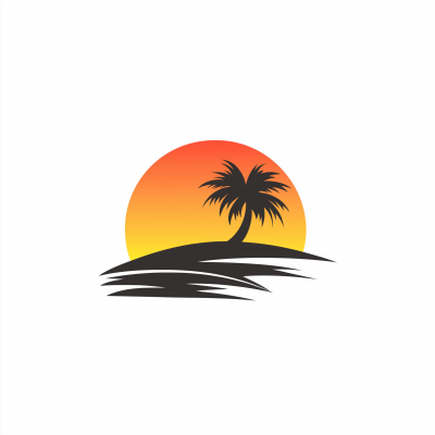 Minimalist Beach Logo