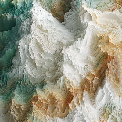 Sinusoidal Mountain Range Map