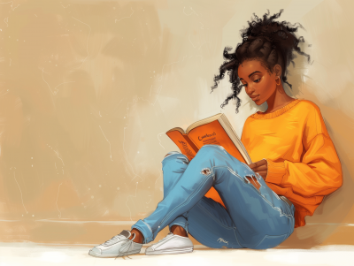 Young Girl Reading