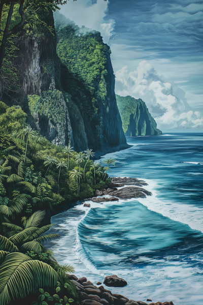 Dramatic Cliffs of American Samoa