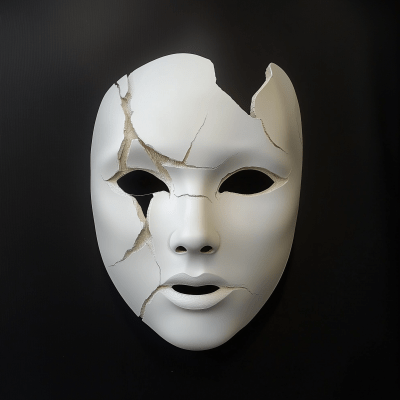 Broken White Mask