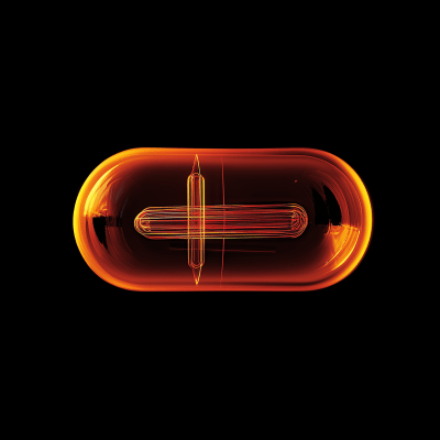 Orange Pill Digital Art