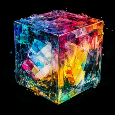 Vibrant Bitcoin Tesseract