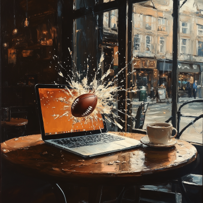 Smashed Laptop