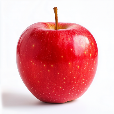 Apple on White Background