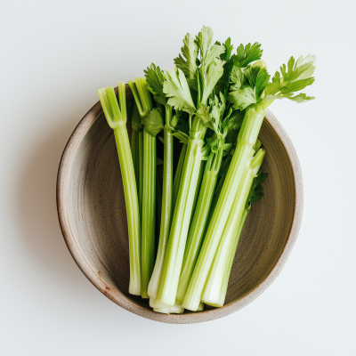 Celery Stalks in Bowl