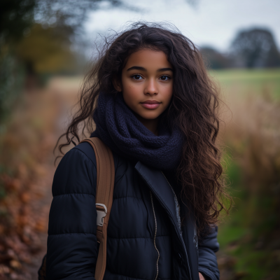 Teen Girl in Countryside