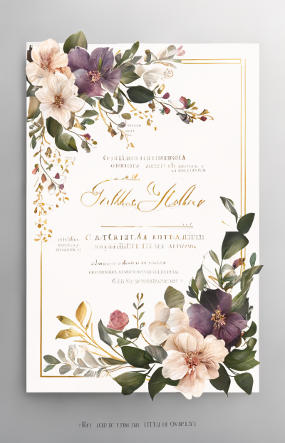 Elegant Wedding Invitation