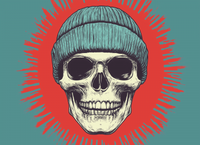 Ski Cap Skull