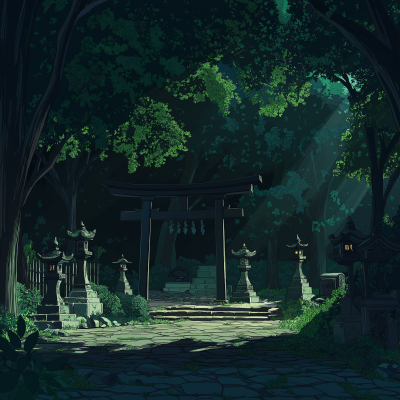 Japanese Countryside Shrine