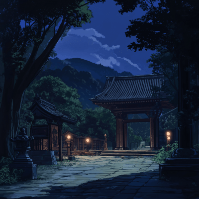 Japanese Countryside Night