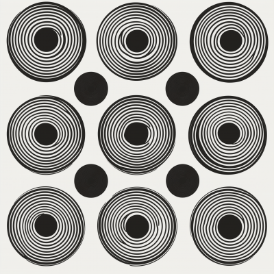 Abstract Circles Pattern