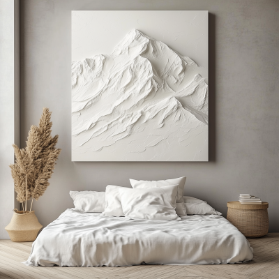 Textured Mountain Canvas