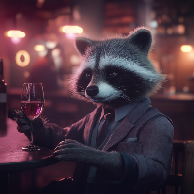 Raccoon in a Suit