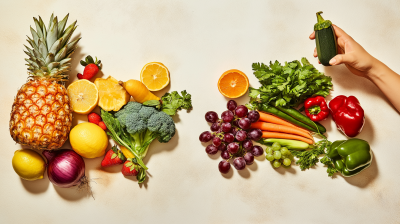 Colorful Still Life with Fresh Produce