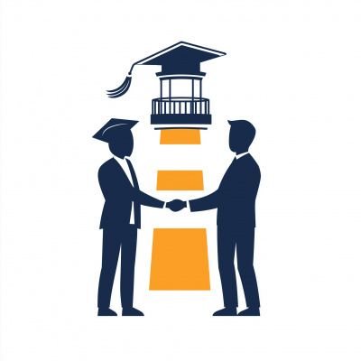 Graduation Lighthouse Logo