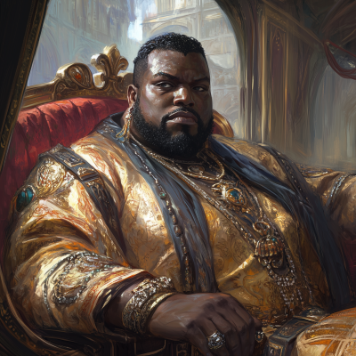 Wealthy Black Merchant in Carriage