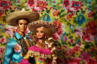 Ken and Barbie in Mexican Style