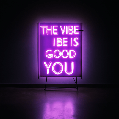 Purple Neon Sign