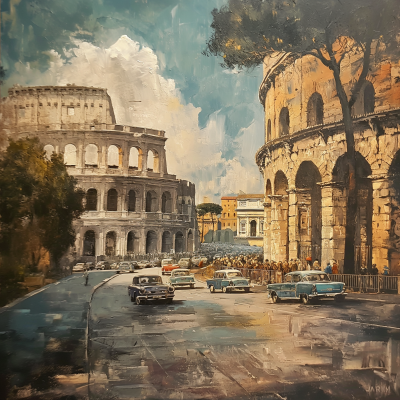 1970 Rome Scene