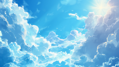 Blue Sky with Clouds