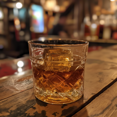 Whiskey Glass Close-Up