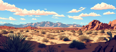 Mojave Desert Landscape