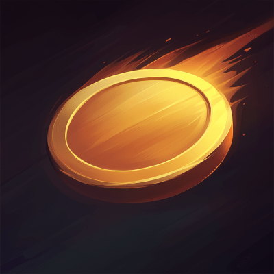 Golden Coin Illustration