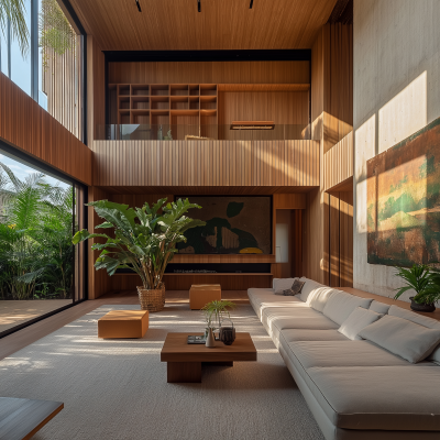 Modern House Interior in Brazil