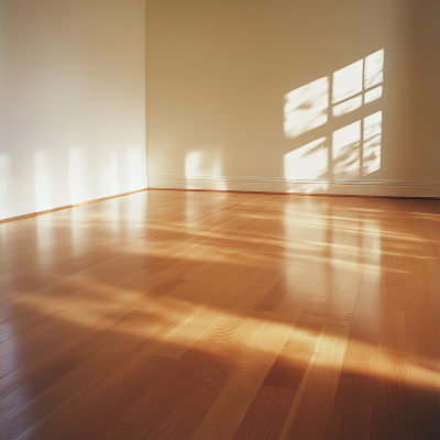 Empty Room with Hardwood Floor