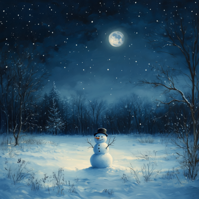 Starry Winter Night