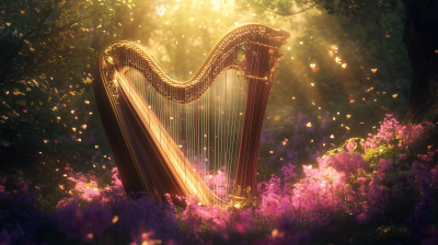 Magical Harp in Nature