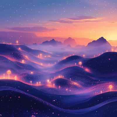 Mystical Twilight Landscape