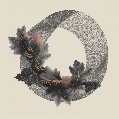 Fall Wreath Illustration