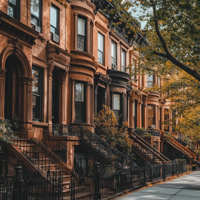 Brownstone Buildings in Brooklyn