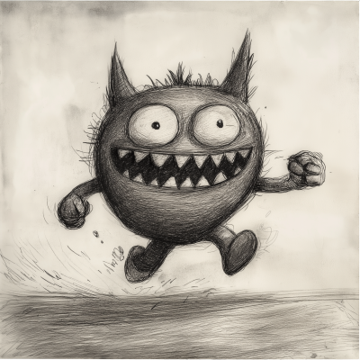 Cute Monster Drawing