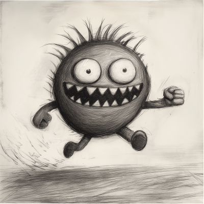 Cute Monster Running