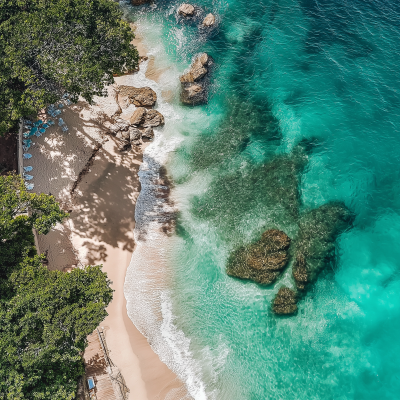 Aerial View of Clifton Beach