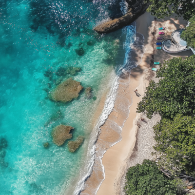 Aerial View of Clifton Beach