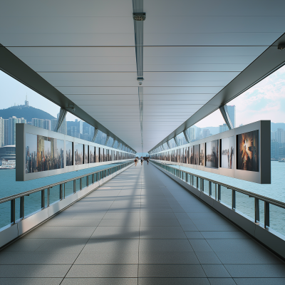 Hong Kong Pedestrian Bridge Mockup